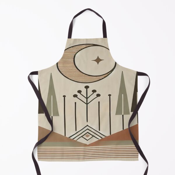 Item preview, Minimalist Boho Forest Scene with Crescent Moon designed and sold by 0Mystica0.