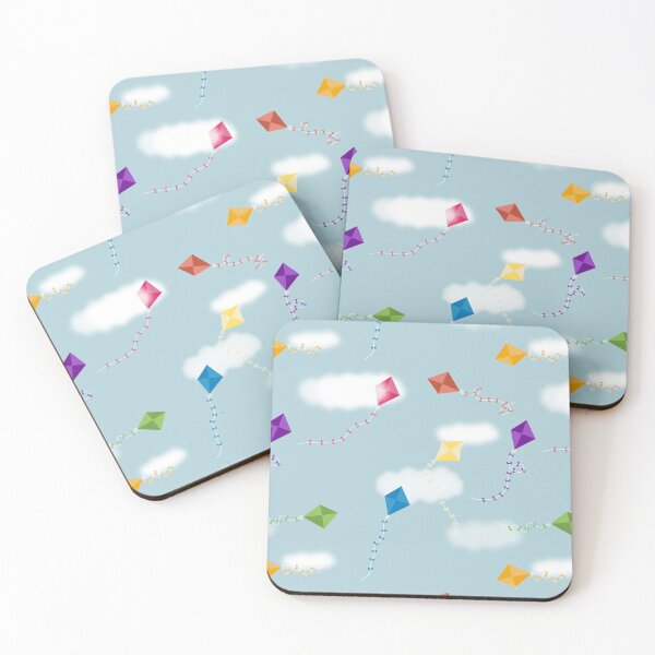 Item preview, Cute Multicolored Flying Kites Kids Pattern designed and sold by idovedesign.