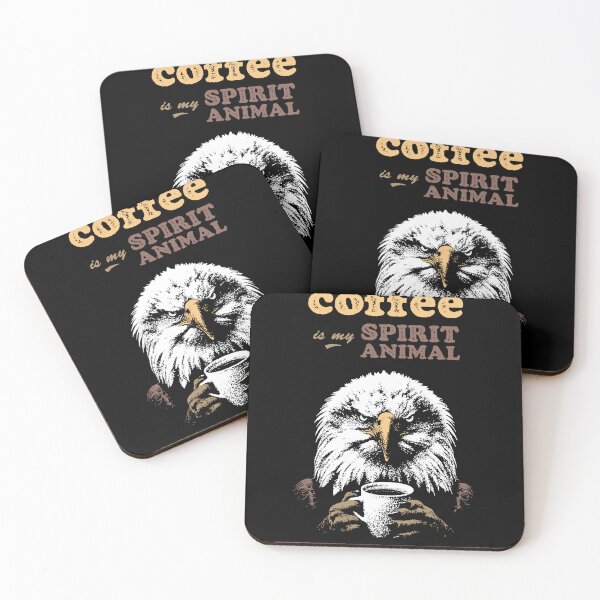 Item preview, Eagle: Coffee is my spirit animal designed and sold by Syahrasi.