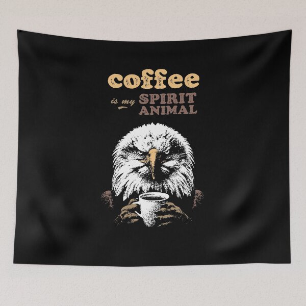 Item preview, Eagle: Coffee is my spirit animal designed and sold by Syahrasi.