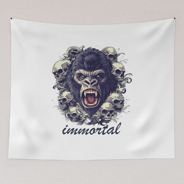 Item preview, Fierce Immortal Gorilla Artwork – Bold Statement Design designed and sold by Abderraim12.