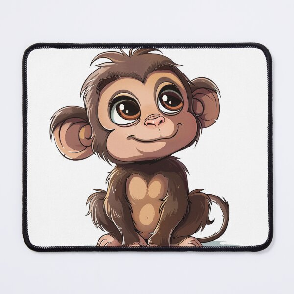Item preview, Cute cartoon monkey designed and sold by Stickermagician.