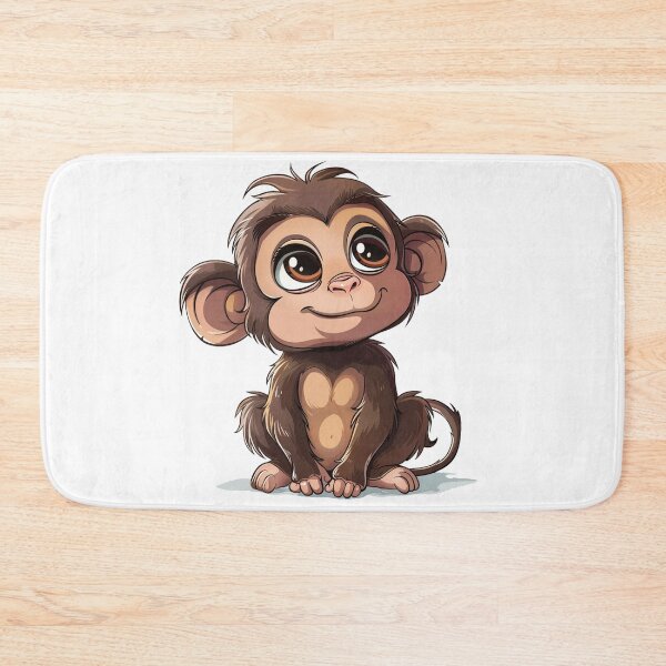 Item preview, Cute cartoon monkey designed and sold by Stickermagician.