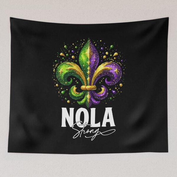 Item preview, Nola Strong 2025 New Orleans Strong Louisiana Mardi Gras designed and sold by DreamyNature.