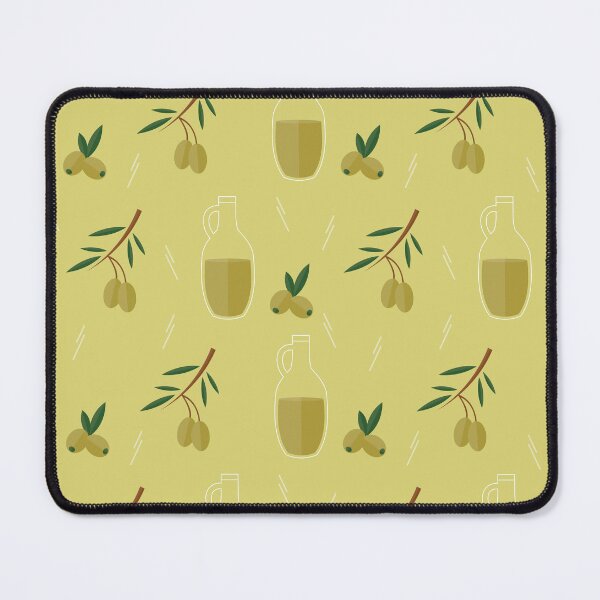 Item preview, Olives and olive oil on green designed and sold by reneesillus.