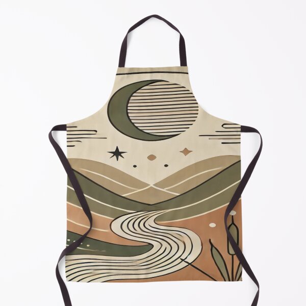 Item preview, Boho Landscape with Geometric Hills and Rivers designed and sold by 0Mystica0.
