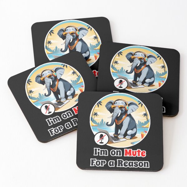 Item preview, Office Elephant Funny Corporate Design - I Am on Mute for a Reason designed and sold by Ridiculam Toga.