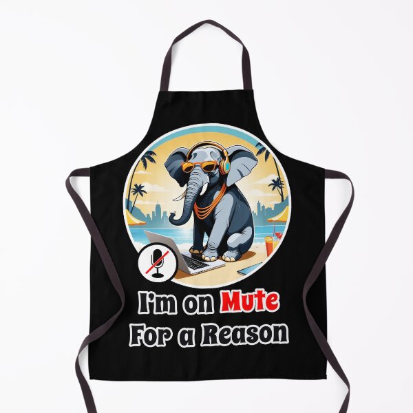 Item preview, Office Elephant Funny Corporate Design - I Am on Mute for a Reason designed and sold by Ridiculam Toga.