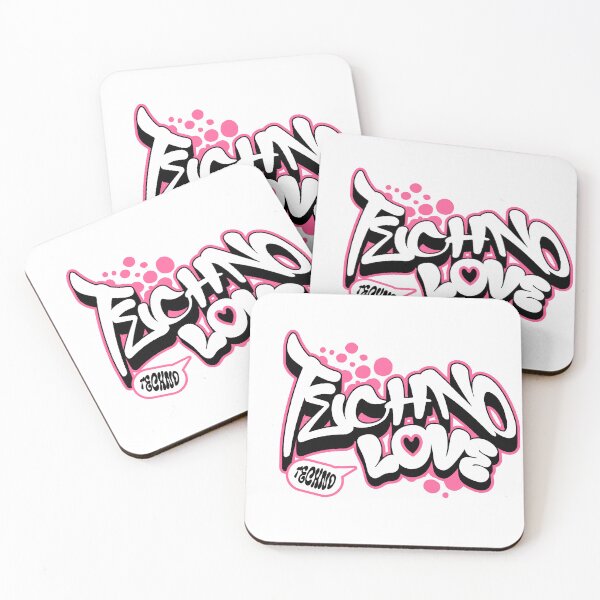 Item preview, TECHNO - Love Graffiti Dreams (Pink/Black) designed and sold by Discothreadz.
