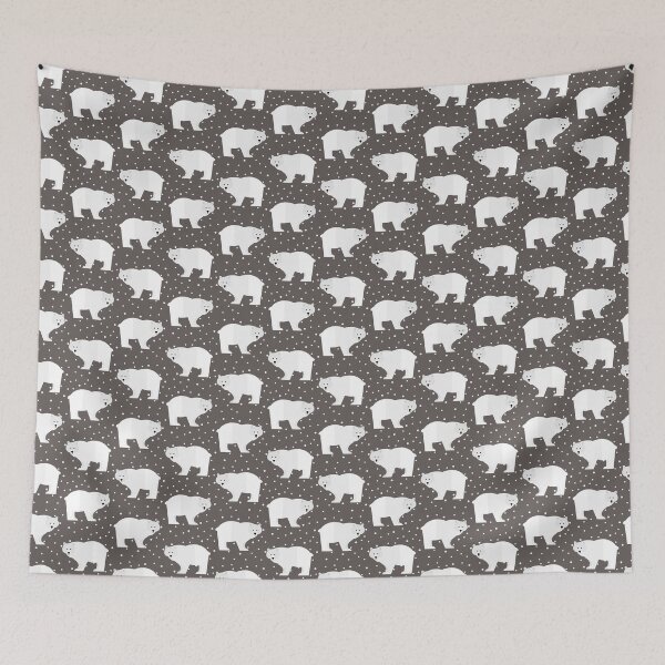 Item preview, Polar bears on grey designed and sold by reneesillus.
