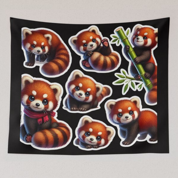 Item preview, Lovely and sweet - Funny Red Panda designed and sold by DamioPolArt.