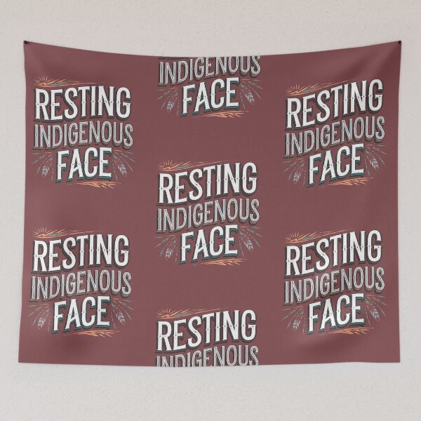 Item preview, Resting Indigenous Face designed and sold by AniArtPL.