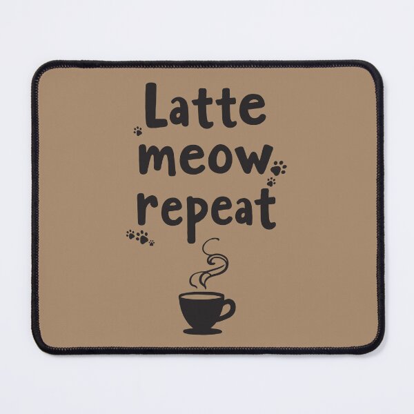 Item preview, Latte Meow Repeat. Cup of Coffee With a Cats Paws designed and sold by twisted-dot.