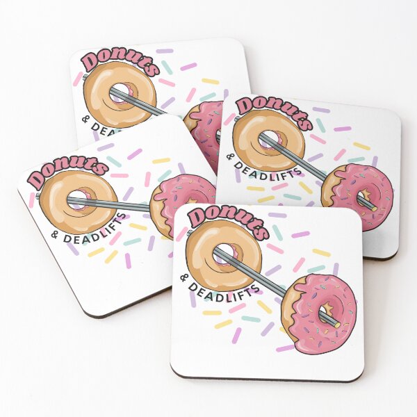 Item preview, Donuts & Deadlifts White designed and sold by BirdseyDesigns.