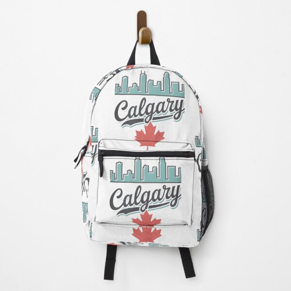 Item preview, Calgary Alberta Canada Minimalist Skyline Maple Leaf Pride designed and sold by HowToCanadian.