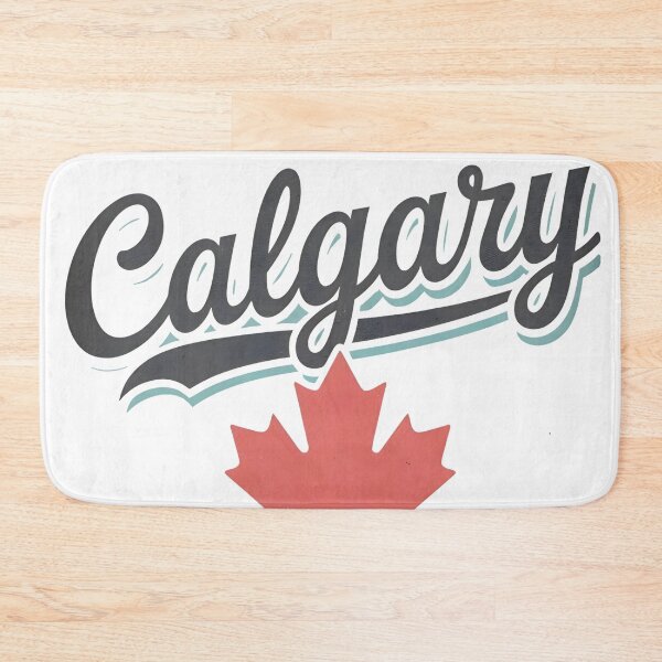 Item preview, Calgary Alberta Canada Minimalist Skyline Maple Leaf Pride designed and sold by HowToCanadian.