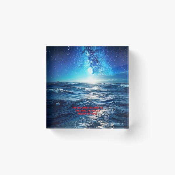 Item preview, Whispers of the Ocean - Poetry Fantasy Art Work designed and sold by Unwind-Art-Work.