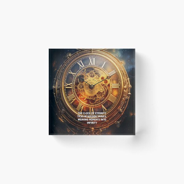 Item preview, Golden Timekeeper - Poetry Fantasy Art Work designed and sold by Unwind-Art-Work.