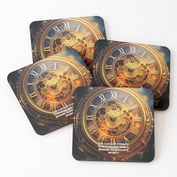 Item preview, Golden Timekeeper - Poetry Fantasy Art Work designed and sold by Unwind-Art-Work.