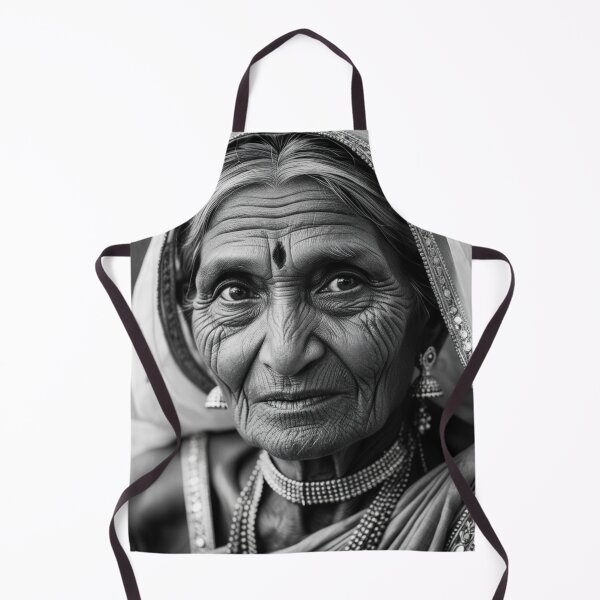 Item preview, Rajasthani Old Woman Wrinkle Face designed and sold by DigiPKSahaMax.