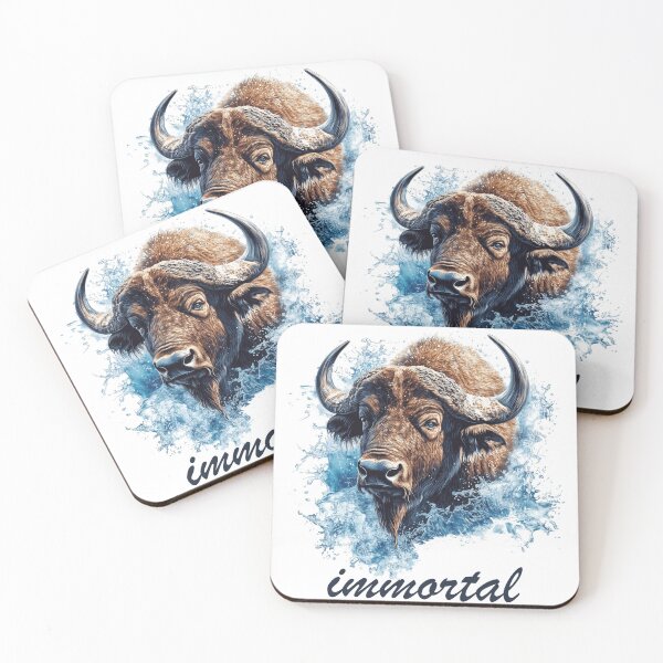 Aperçu de l'œuvre Œuvre d'art Immortal Buffalo – Un design audacieux créée et vendue par AbderraimArt.