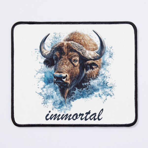 Item preview, Immortal Buffalo Artwork – Bold Statement Design designed and sold by AbderraimArt.