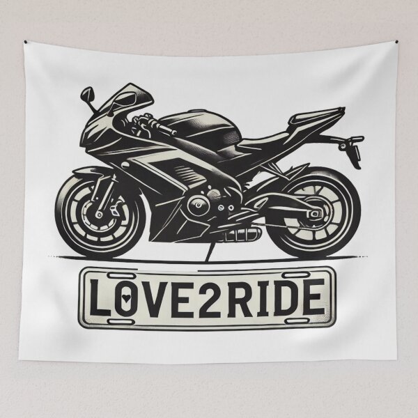 Item preview, LOVE COUPLE ON MOTORBIKE- LOVE2RIDE designed and sold by Rajasekar.