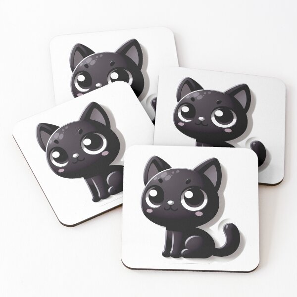 Item preview, Cute black cat designed and sold by Giuseppe Cammino.