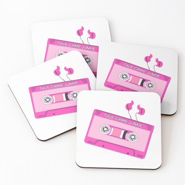 Item preview, True Crime Retro Vintage Casette Tape Bright Pink designed and sold by Shopatmarlow.