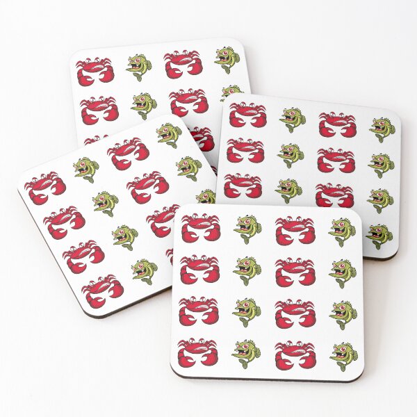 Item preview, Angry fish and crab designed and sold by huape.