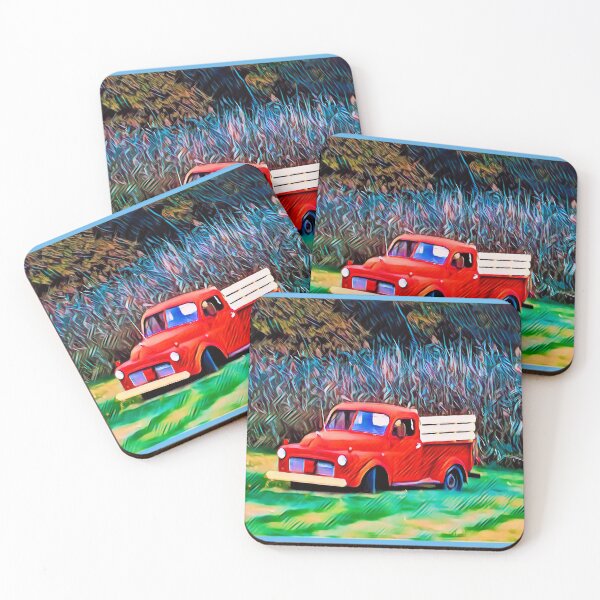 Item preview, Red Truck in a Field  designed and sold by Vermont Gifts and Art.