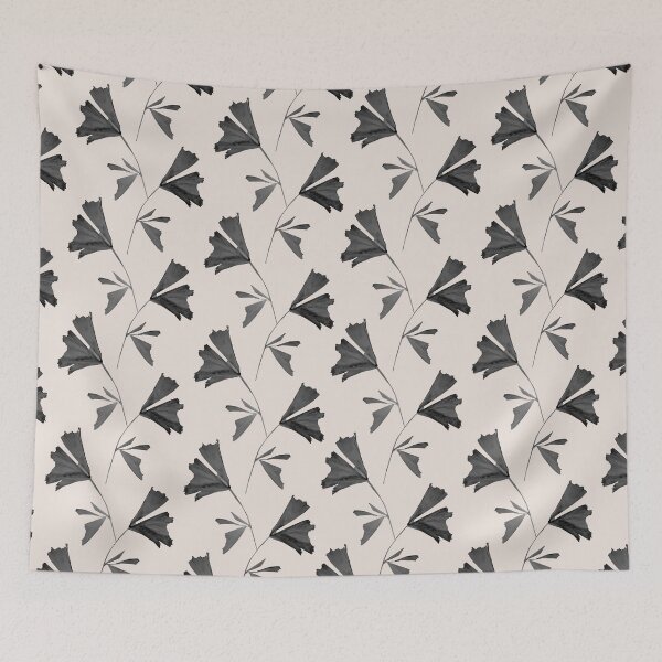 Item preview, Soft Beige Black Fishtail Palm Pattern #1 designed and sold by Anita's & Bella's Art.