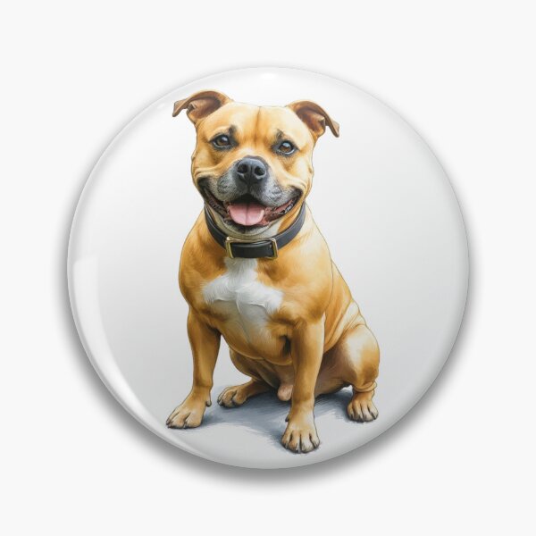 Item preview, Golden Staffy Portrait designed and sold by MaedK.