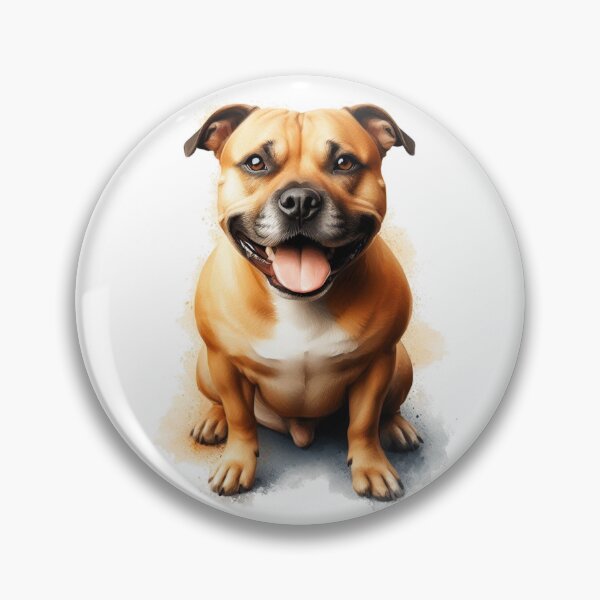 Item preview, Golden Staffy Portrait designed and sold by MaedK.