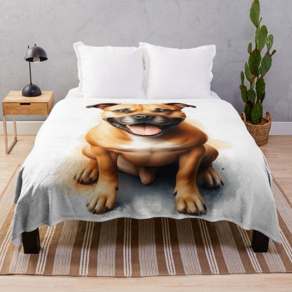 Item preview, Golden Staffy Portrait designed and sold by MaedK.