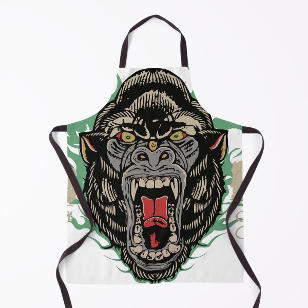 Item preview, Gorilla tattoo big ape old school wild bold designed and sold by Achille3777.