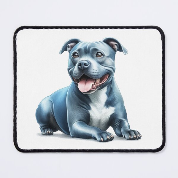 Item preview, Blue Staffy Portrait designed and sold by MaedK.