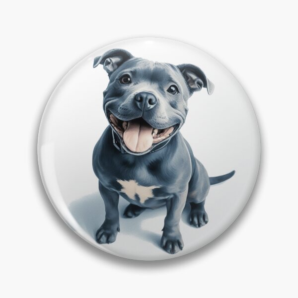 Item preview, Blue Staffy Portrait designed and sold by MaedK.