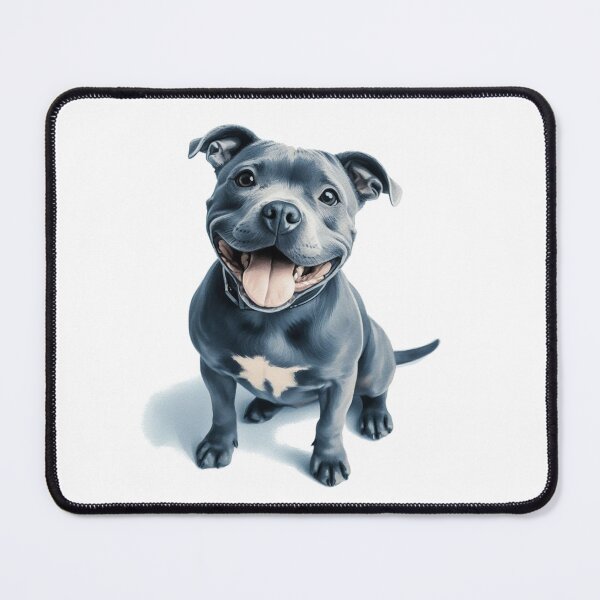 Item preview, Blue Staffy Portrait designed and sold by MaedK.