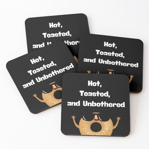 Item preview, Hot, Toasted, and Unbothered - Funny Bagel Lover Iconic Design designed and sold by TousheArt.