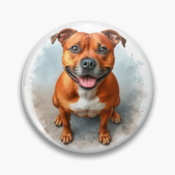 Item preview, Red Staffy Portrait designed and sold by MaedK.