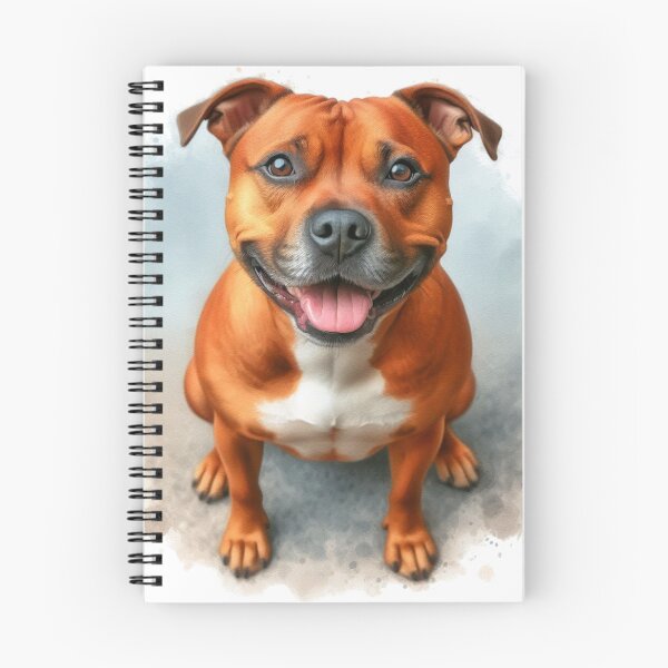 Item preview, Red Staffy Portrait designed and sold by MaedK.