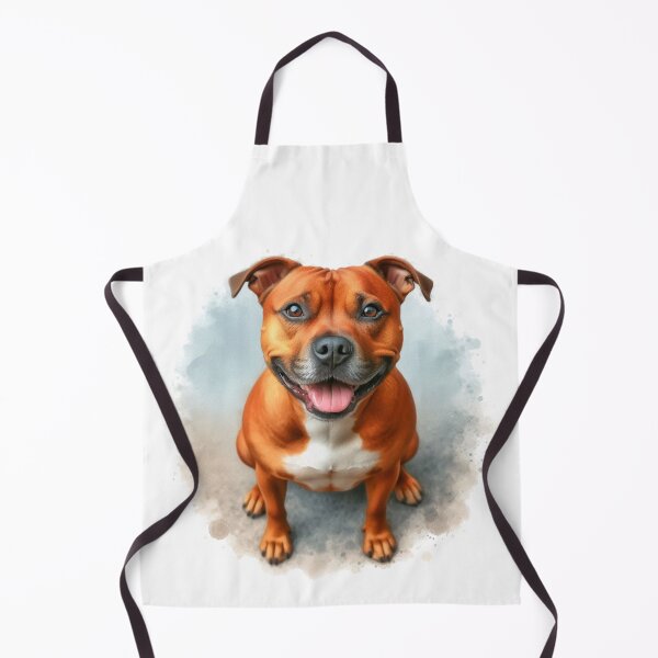 Item preview, Red Staffy Portrait designed and sold by MaedK.