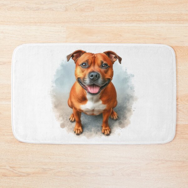 Item preview, Red Staffy Portrait designed and sold by MaedK.