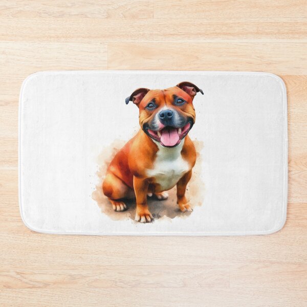 Item preview, Red Staffy Portrait designed and sold by MaedK.