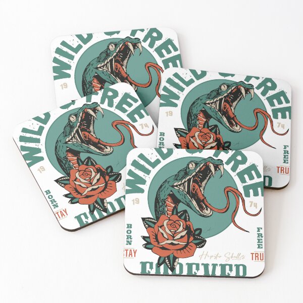 Item preview, Cobra wild free snake tattoo rose flower old school forever designed and sold by Achille3777.