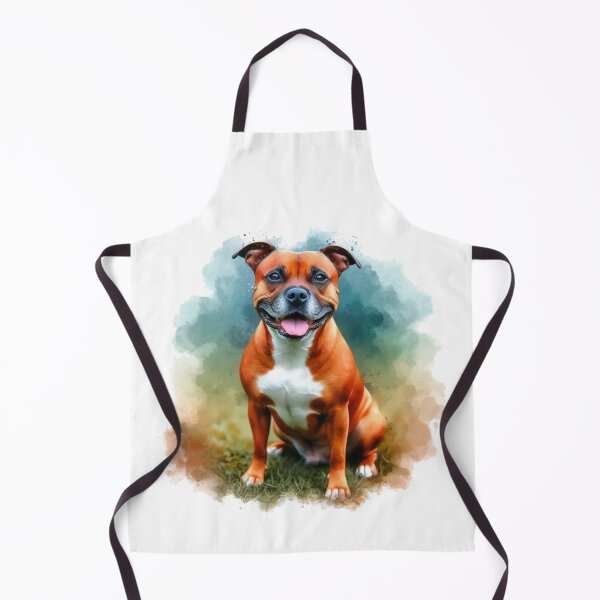 Item preview, Red Staffy Portrait designed and sold by MaedK.