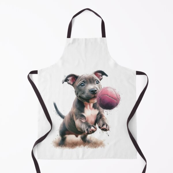 Item preview, Cute Staffy Puppy Playing with Ball designed and sold by MaedK.