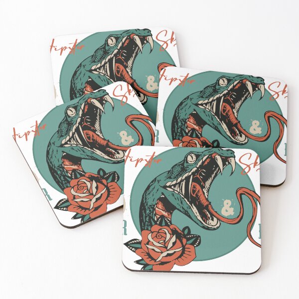 Item preview, Snake tattoo cobra old school wild free forever rose flower designed and sold by Achille3777.