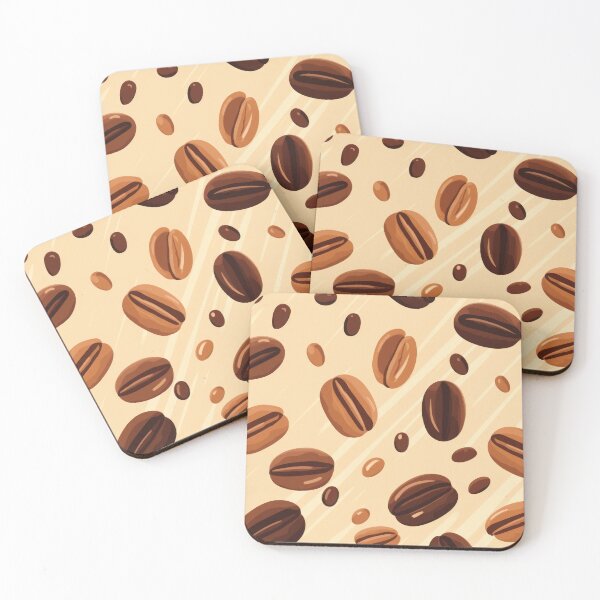 Item preview, Coffee beans in light background designed and sold by Lama Studio.